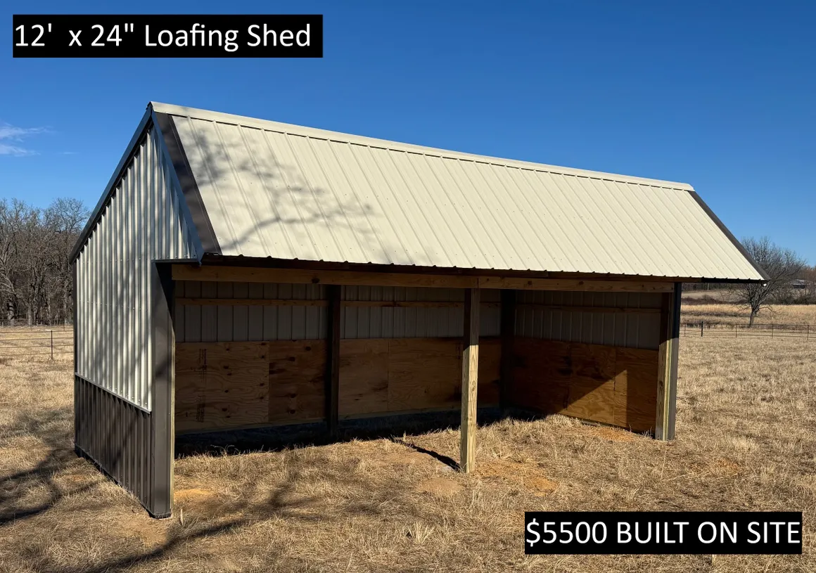 Loafing shed — acreage project