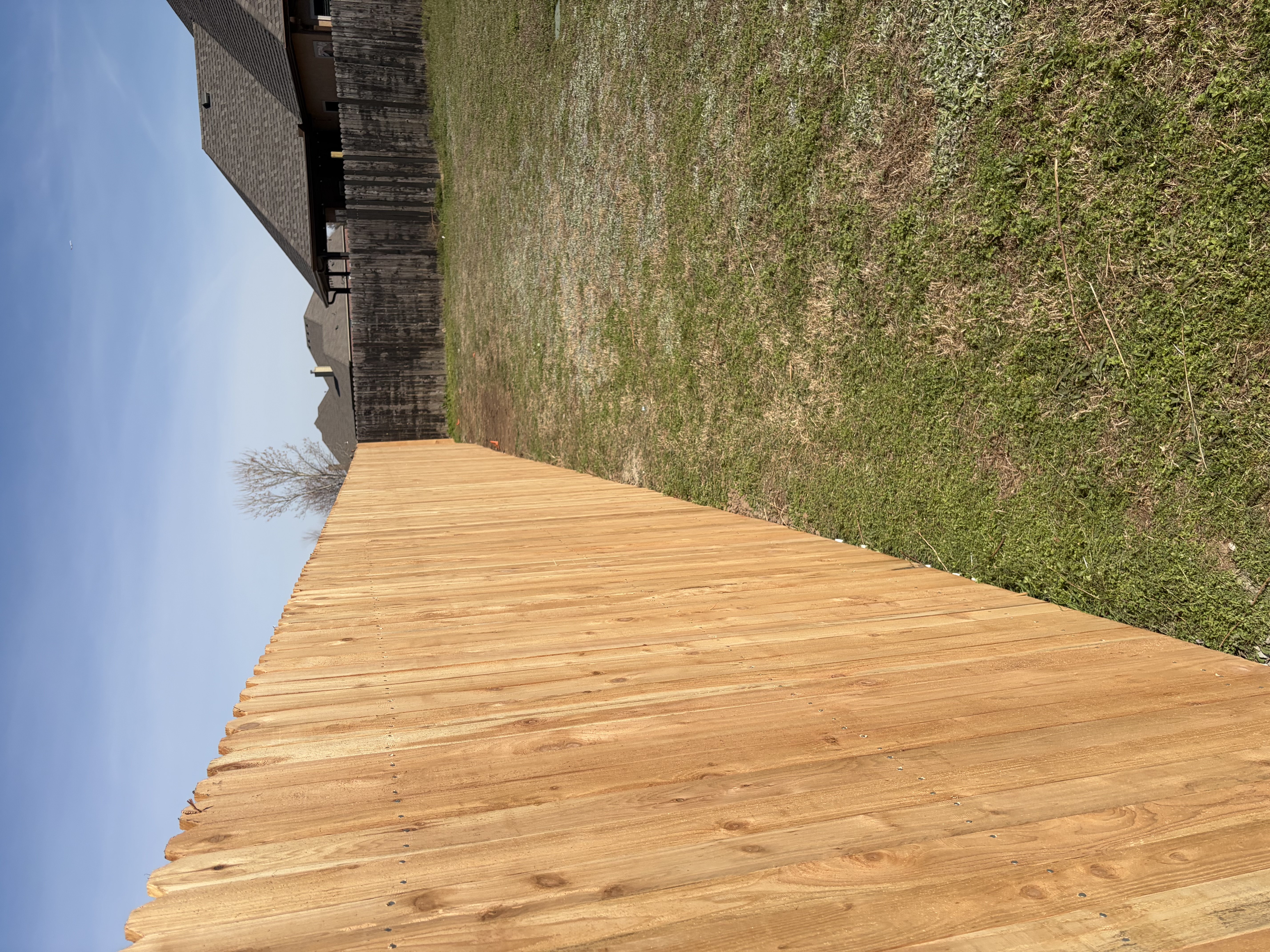 Wood privacy fence — residential