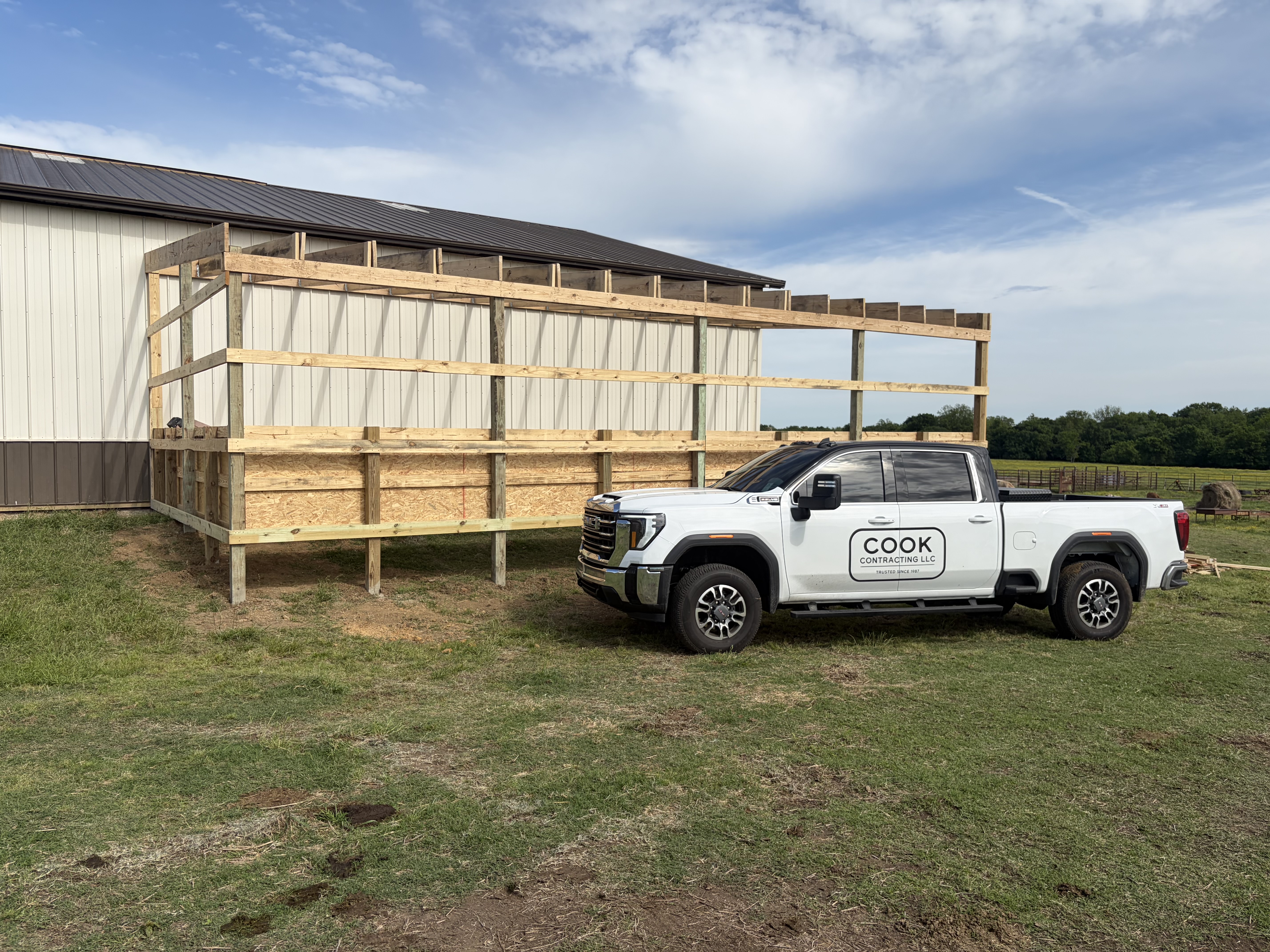 Post-frame addition framing — Eastern Oklahoma